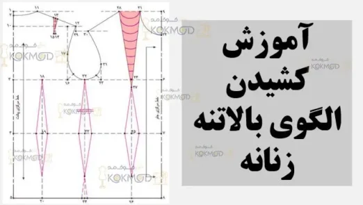 آموزش کشیدن الگوی بالاتنه جلو و پشت